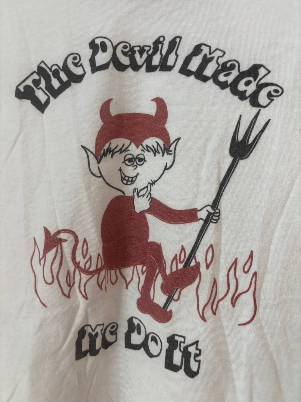 Mischief Made The Devil Made Me Do It Ringer Tee - Picture 2 of 4